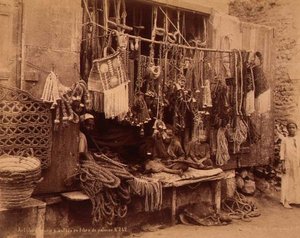 Mısırlı Bir İp Tüccarı (sepya fotoğrafı)
