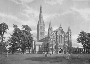 Salisbury Katedrali: Batı Cephesi, c1896