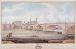 Londra Köprüsü yeni, Londra, c1835 by G Yates