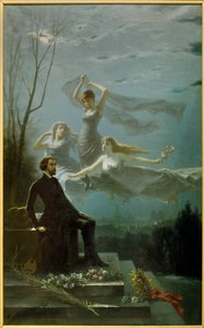 Romantizm: “Musset Geceleri” Fransız şair Alfred de Musset (1810-1857), Gabriel Aimable de la Foulhouze