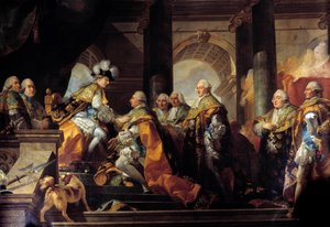 Kral Louis XVI (1754-1793), 13/06/1775 tarihinde kutsanmasından sonra Reims
