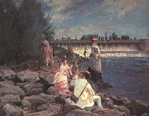 Seine Nehrinde Balık Tutmak by Gabriel Guay