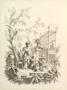 Bir Peyzajda Figürlü Chinoiserie, 18. yüzyıl.