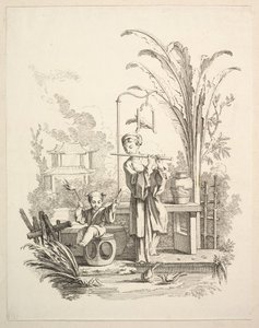 Flütçü ve Çocuk Timpanist, yak. 1742.