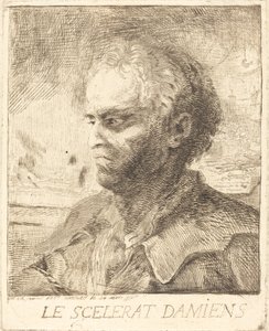 Suçlu Damiens by Gabriel Jacques de Saint Aubin