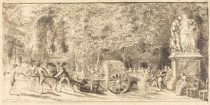 Sulama fıçısı [üst yarı] by Gabriel Jacques de Saint Aubin