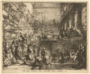 1753 yılında Salon du Louvre