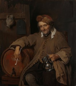 Eski içici. 1661-63 civarında by Gabriel Metsu