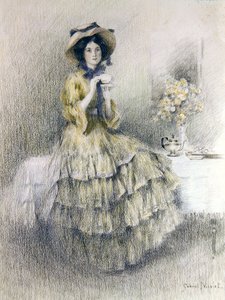 İkindi Çayı (kağıt üzerinde renkli tebeşirler) by Gabriel Nicolet