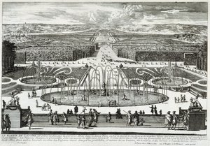 Versay kalesinin bahçelerindeki Latona havzası - Perelle tarafından, 17. yüzyılın sonlarında by Gabriel Perelle