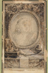 Yarasalı Alegorik Çerçeve, c.1769 (kalem ve mürekkeple çizim)