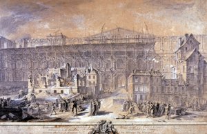 Louvre Binası, Paris by Gabriel de Saint Aubin