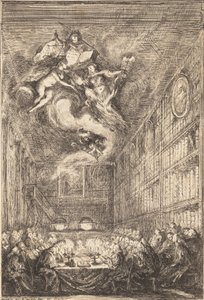 Avukatlar Konferansı, 1776. by Gabriel de Saint Aubin