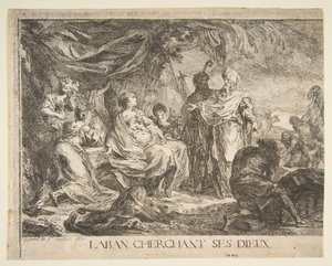Laban tanrılarını arar, 1753. by Gabriel de Saint Aubin