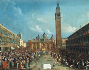 Doge zaferle taşınıyor ve Piazza San Marco