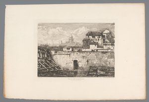 Hôtel de Bretonvilliers kalıntılarının görünümü Ruines de l