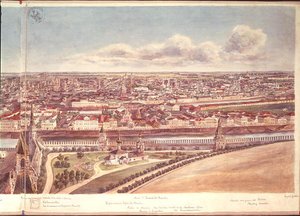 Moskova Panoraması, Kremlin Duvarlarını ve Moskova Nehri