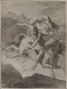 Marcus Curtius'un ölümü by Gaetano Gandolfi