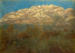 Resegone Dağı by Gaetano Previati