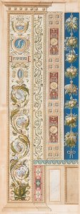 Pilaster Loggia V (güzel dallarla dekorasyon)