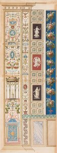 Pilaster Loggia XIII (ortada Diana tapınağı ile dekorasyon)