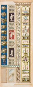Pilaster Loggia XIII (manzaralar ve av parçaları ile dekorasyon)