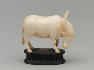 Siyah fil, satranç taşı, Hindistan, 1820 dolaylarında