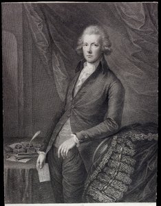Sağ Hon William Pitt genç (gravür) by Gainsborough (after) Dupont