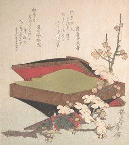 Erik Çiçekleri ve Pasta Kutusu, 1819. by Gakutei