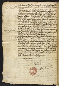 Egerton MS 48 f.10 Harf by Galileo Galilei