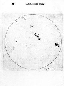 Galileo'nun güneş lekelerini gözlemlemesi, 1613