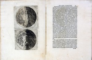 Galileo Galilei tarafından yazılan Sidereus Nuncius Sidereal Messenger kitabının yaprağı, 1610