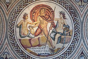 Hylas ve Nymphs mozaiği.