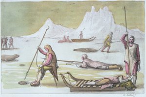 Buzda Beklerken, Fok Avından detay (ayrıca bkz. 109095) by Gallo Gallina