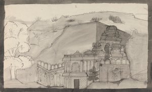 Bir Ellora Mağara Tapınağının İçi