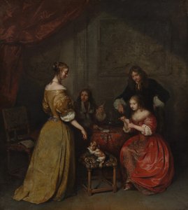 Kart Partisi, ca. 1665. by Gaspar Netscher