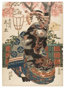 Tamaya genelevinden Courtesan Shiratama
