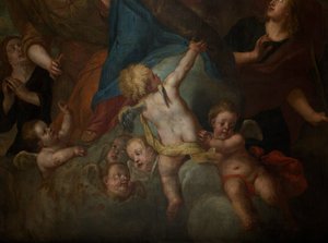 Bölge kilisesi (Sint-Walburgakerk). Tablo. Gaspar de Crayer. 1652 by Gaspar De Crayer