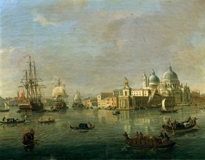 Giudecca ve Gümrük Binası ile Venedik manzarası, Gaspar van Wittel (1652 veya 1653-1736), tuval üzerine yağlı boya, 27x42 cm, detay by Gaspar van Wittel