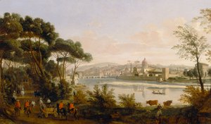 Floransa manzarası by Gaspar van Wittel