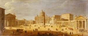 Aziz Petrus Meydanı, Roma by Gaspar van Wittel
