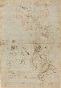 Farnese Sarayından ve Yaşamdan Figürler by Gaspar van Wittel after Annibale Carracci