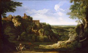 Uzakta Roma ile Tivoli manzarası, 1650
