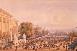 Palais Bourbon Önünde Ayaklanma, 15 Mayıs 1848 by Gaspard Gobaut