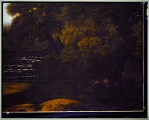 İtalyan Manzarası, detay, tarihsiz by Gaspard Poussin Dughet