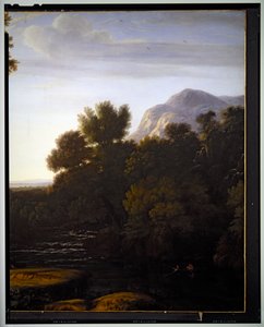 İtalyan Manzarası, detay, tarihsiz by Gaspard Poussin Dughet