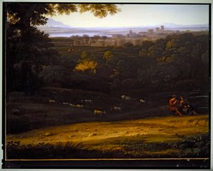 İtalyan Pastoral Manzarası, tarihsiz by Gaspard Poussin Dughet