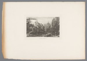 Salins yakınlarındaki bir derenin görünümü Le ruisseau à Salins (nesne üzerindeki başlık) 1875