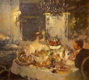 Şampanya, Gaston La Touche (1851-1913), tuval üzerine yağlı boya