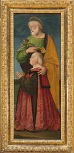Aziz Peter ve Bir Bağışçı, c.1517-18 by Gaudenzio Ferrari